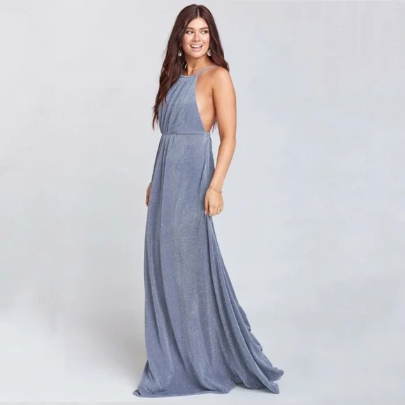 light blue and white maxi dress Harlow Maxi Dress in Light Blue Floral